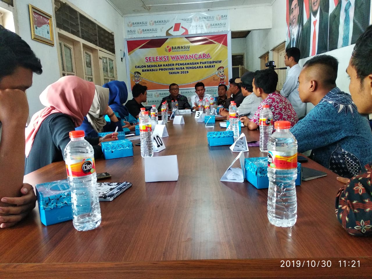 Calon Peserta Sekolah Kader Pengawasan Lombok Utara Diuji Langsung Ketua Bawaslu NTB