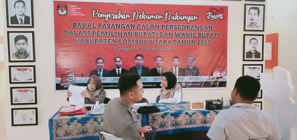 Penyerahan Dukungan Bakal Calon Perseorangan Dimulai, Bawaslu KLU Siap Mengawasi