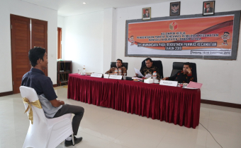 Perekrutan Panwas Kecamatan: Total 50 Calon telah Jalani Tes Wawancara